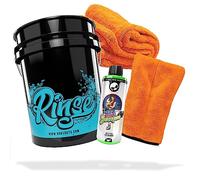 detailmate Juego de lavado para coche Nuke Guys Thick Shampoo 500 ml + guante de lavado + Liquid Elements paño seco Orange Baby XL + cubo de lavado Nuke Guys Rinse Bucket 5 GAL - óptimo lavado a mano