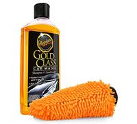 detailmate Juego de lavado y cuidado para el lavado de manos óptimo: Meguiars Gold Class Car Wash Car Wash 473 ml microfibra guante naranja