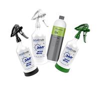 detailmate Juego de limpiador universal Green Star de Koch Chemie de 1 L + 3 botellas de spray fabricadas por Kwazar Mercury Super Pro + 360 grados, disparador de doble acción, 1 litro