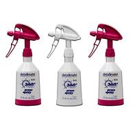 detailmate Juego Made by Kwazar 3 Mercury Super Pro + 360 Grados Viton Pulverizador, Double Action Trigger. Transparente Escala, Stand, 0,5 litros Girl Power