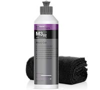 detailmate Kit de pulido KochChemie: Esmalte de micropulido sin aceites de silicona M3.02 de KochChemie 250 ml + paño de microfibra sin borde 40 x 40 cm 550 g/m²