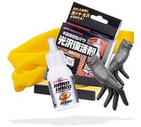 detailmate Kit de sellado de plástico para interior y exterior: Soft99 Nano Hard Plastic Coat 8 ml - regenera piezas de plástico pálido/descoloridas con capa protectora aplicador y paño de microfibra