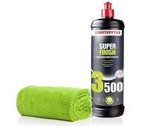 detailmate Menzerna 3500 - Juego de abrillantador (1 L, gamuza de microfibra 550 g/m², 40 x 40 cm)