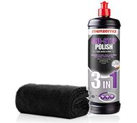 detailmate Menzerna - Juego de abrillantadores Menzerna 3 en 1 Medium Cut - 1 L + paño de microfibra 550 g/m², 40 x 40 cm