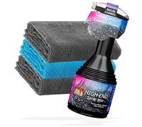 detailmate Paquete de limpieza y cuidado de la pintura: Dr. Wack A1 High END Spray Wax 0,5 L spray + 3 paños de microfibra superesponjosos 550 GSM