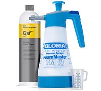 detailmate Prelavado Juego: Gloria FM10 schaumsprüher Foam Master 1L + Koch Química Gentle Snow Foam 1L + 50 ML Vaso Medidor