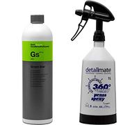 detailmate Set de limpiador universal Koch Chemie Green Star de 1 litro, fabricado por Kwazar Mercury Super PRO+, botella pulverizadora de 360 grados, doble acción, 1 litro