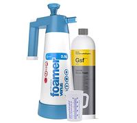 detailmate Set Prelavado: Koch Chemie GSF Espuma Suave para Nieve, Espuma Limpiadora - Champú - Desinsectante, Venus Super Foamer Cleaning Pro+ Viton 2L Box 2018 con Caja y Accesorios + Vaso medidor