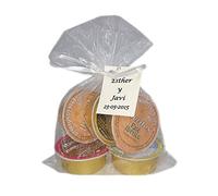 Detalle monodosis de patés diferentes sabores (Pack 24 ud)