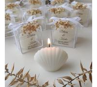 detalles bautizo para invitados, velas concha personalizadas Detalles Comunion, Bautizo, Boda, Regalito Invitados, ideal como regalo recuerdos comunion (juego de 100)