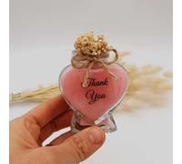 detalles bautizo para invitados, velas en cristal personalizadas Detalles Comunion, Bautizo, Boda, Regalito Invitados, ideal como regalo recuerdos comunion (rosa, juego de 20)