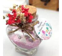 detalles boda para invitados, 20 velas en cristal personalizadas Detalles Comunion, Bautizo, Boda, Regalito Invitados, ideal como regalo recuerdos comunion Gel Blanco Y Arena rosa