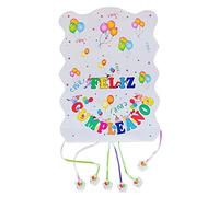 Detalles Cumpleaños Infantiles, Piñata Con Globos de Colores Para Niños