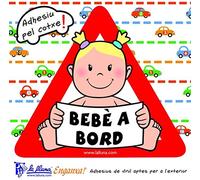 Detalles Infantiles - Bebé a bord nena. triangle adhesiu per al cotxe
