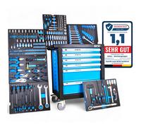 DeTec. Caja para Herramientas 3066 Carro Taller Relleno Con Armario de