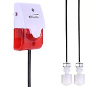 Detección de Alarma bajo de Agua, Alarma estroboscópica roja de 120dB, Sensor de Nivel de Agua (Volumen Ajustable), Cable de sonda de 5 m, Puede detectar desbordamiento y Falta de Agua