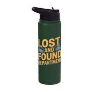 Detección de metales divertidos del departamento perdido y encontrado Stainless Steel Insulated Water Bottle