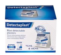Detectaplast Juego de Recambio para Dispensador de Tiritas, 180 Tiritas Azules Elásticas para la Restauración, Kit de 5 x 36 Apósitos Detectables