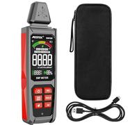 Detecteur EMF MESTEK 5 in1 Test EF/MF/RadioFréquence, Champ Électrique/Magnétique/Haute Fréquence, Détecteur de Rayonnement Électromagnétique Portable Pour Extérieur, Maison,Chasse aux Fantômes
