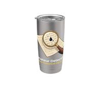 Detective Amateur Resuelvo Misterios Históricos Investigador Vaso térmico de acero inoxidable de doble pared