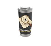 Detective Amateur Resuelvo Misterios Históricos Investigador Vaso térmico de acero inoxidable de doble pared