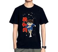 Detective Conan Anime Manga Cosplay Inspired T-Shirt Case Closed T-Shirt Short Sleeve Edogawa Conan Fashion Casual Anime Cosplay tee Tops For Unisex(XX-Large)