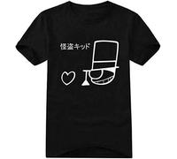 Detective Conan The Phantom Thief Cotton T-Shirt tee Shirts Top Bloe Black XXL