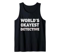 Detective Divertido Detective más Bueno del Mundo Camiseta sin Mangas