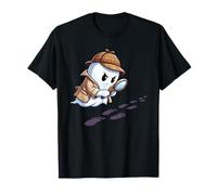 Detective Fantasma de Dibujos Animados siguiendo Huellas Camiseta