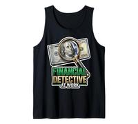 Detective financiero en el Trabajo Contador Humor Camiseta sin Mangas