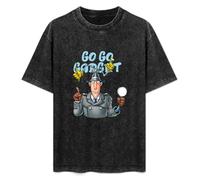 Detective Inspector Gadget Mens T-Shirt Printed Graphic Top Unisex Black tee S