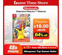 Detective Pikachu Returns juegos Nintendo Switch Game Deals 100% tarjeta de juego física Original, un solo jugador, género de aventura para Switch Random Cover