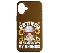 Detective Retirement GNOME Crime Scene Investigator Retired Carcasa para iPhone 16 Plus