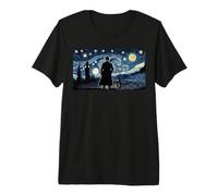 Detective Sherlock Holmes Londres Noche Estrellada Van Gogh Camiseta Premium