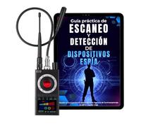 Detector Antiespía K19+ 2026, 7 en 1, Cámara, Micrófono, GPS + eBook Guía