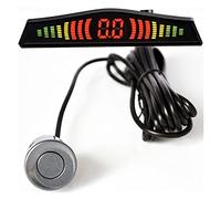 Detector Coche Parktronic Pantalla LED Automática 4 Uds Kit Sensor Aparcamiento Asistencia Inversa Monitor Radar Respaldo Detector Sensor estacionamiento Coche(Grey)