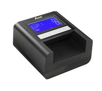Mustek Detector de billetes falsos D9 Motorizado Multidivisa IR UV LCD Batería Recargable Negro
