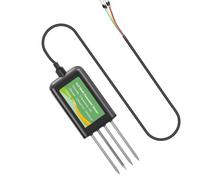 Detector de agua y temperatura de suelo de 8 funciones con sondas e interfaces de computadora para sensores Npk de suelo de horticultura/medio ambiente