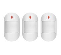 Detector de alarma con sensor de movimiento PIR inalámbrico mejorado de 3 piezas, 433 MHz, infrarrojo