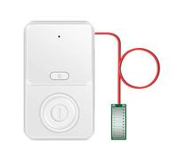 Detector de alarma de fugas de agua recargable de 120 dB con puerto de carga USB para el hogar, sótano o cocina, color blanco