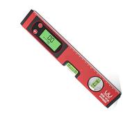 Detector de ángulo de nivelación electrónico digital, pantalla digital ± 0, 1 °, luz nocturna precisa con base magnética para constructores profesionales Nivelación de alta precisión