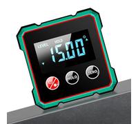 Detector de ángulo digital - LCD -Pronóstico - Herramienta de medición de ángulo, Medidores Electrónicos | Regla de precisión para carpintería, construcción, proyectos y nivelación de esquinas
