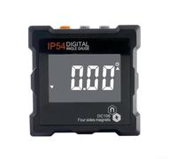 Detector de ángulos digital de alta precisión con rayo láser - Inclinómetro magnético IP54 para trabajos de construcción - 6 x 6 x 3 cm (negro)