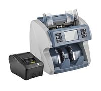 Detector de billetes falsos en efectivo comercio comercial contador dinero con 5 fuctiones falsificadas for euro USD AUD Tiendas bancos(Counter-Printer)