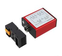 Detector de bucle de inducción para vehículos de 240 V, para puertas y aparcamientos, sensibilidad de 3 niveles, relé de impulso, carril DIN, ABS (220 V)