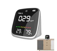 Detector De Calidad De Aire - Analista Avanzado De Aire Interior, Sensor Ambiental Inteligente | Rastreador De Contaminación Doméstica, Evaluador De Atmósfera Portátil, Monitor De Salud Digita