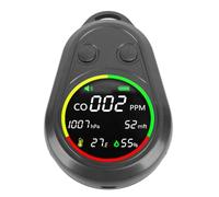 Detector de Calidad de Aire Portátil 5 en 1, Medidor de CO, Altitud, Presión Atmosférica, Temperatura y Humedad - Sensor de Alta Precisión, Monitorización en Tiempo Real, Ideal