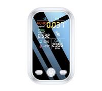 Detector De Calidad del Aire 5 En 1,9 Pulgadas, Resolución 240x280, Pantalla A Color, HCHO TVOC CO2, Probador Temperatura Y Humedad RáPido Y Preciso(White)