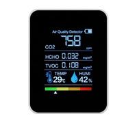 Detector de Calidad del Aire | Analizador de Aire,Monitor Portátil con Pantalla Clara para Dióxido de Carbono en Tiendas de Cultivo Dormitorio Hogar Detección