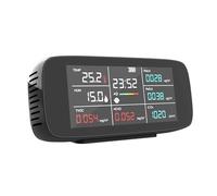 Detector de Calidad del Aire de Escritorio DM197 con Pantalla LCD, Sensor de CO2/HCHO y Almacenamiento de Datos for el Trabajo y el hogar. Interior/Exterior